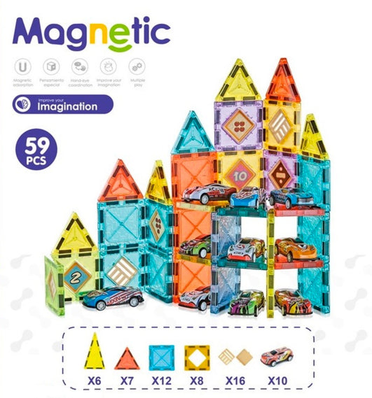 3D Magnetne kocke garaža 94 delova