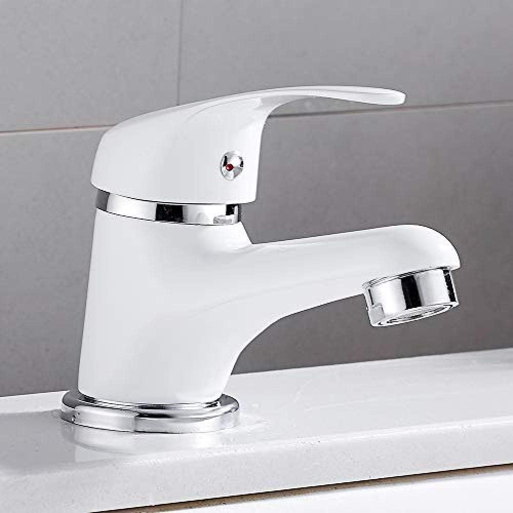 Slavina za lavabo, umivaonik Bela