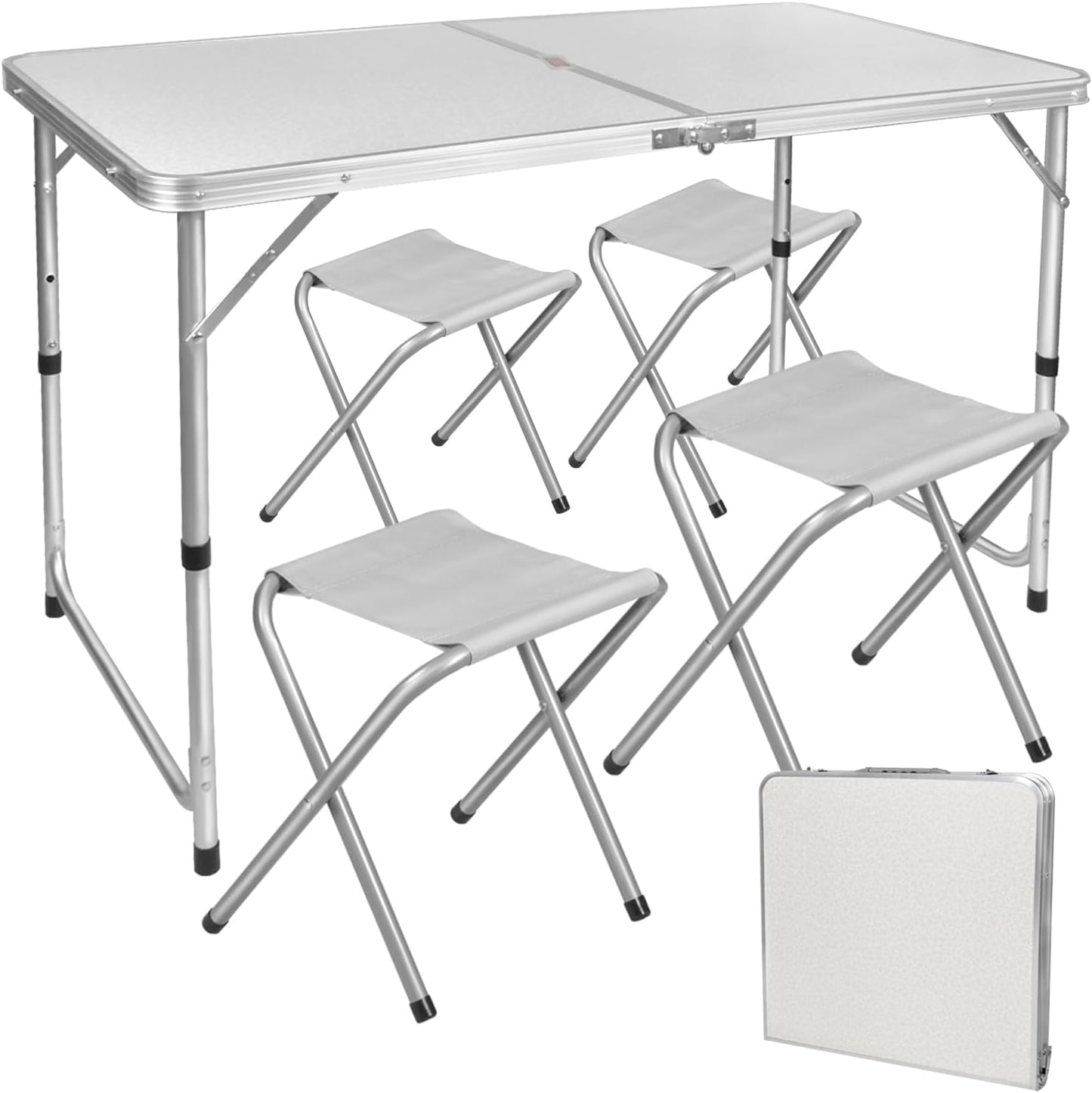 Kamperski set sklopivi sto i 4 stolice