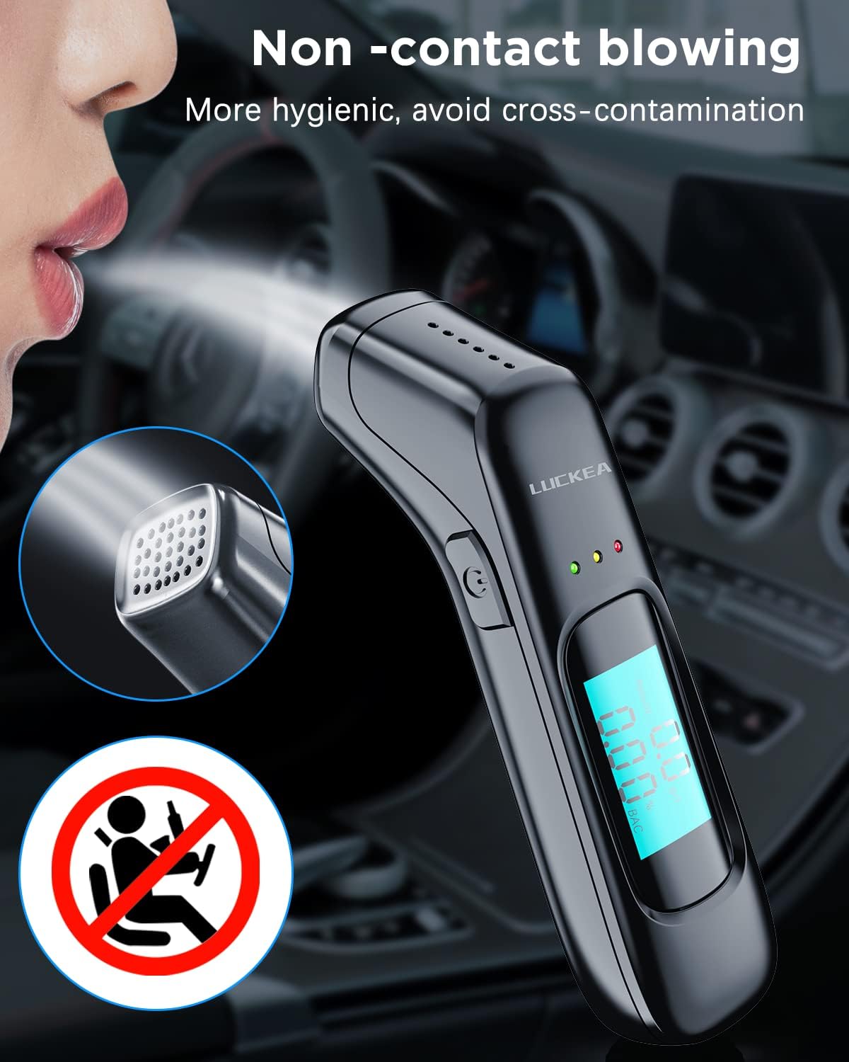 Digitalni alkotest sa zvučnim upozorenjem