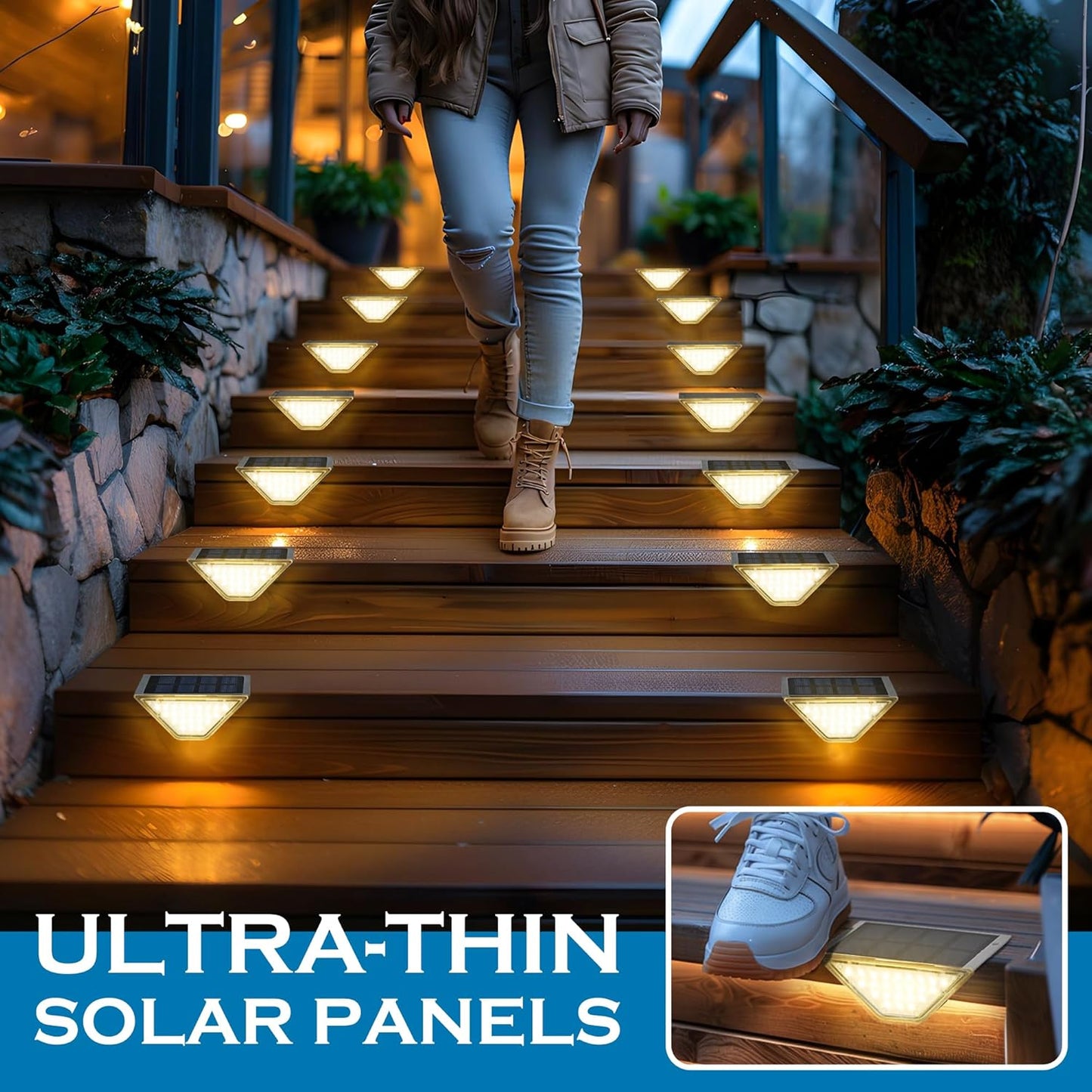 Solarne lampe za stepenište 2 komada