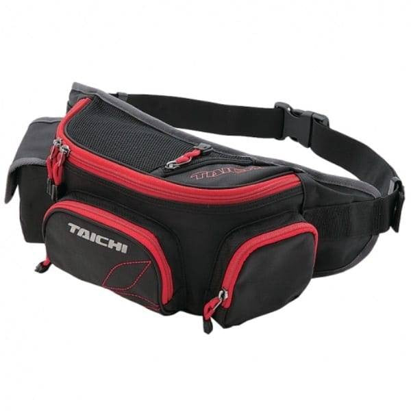 Taichi moto torbica oko struka crno sa crvenim