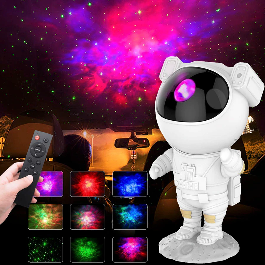 Lampa zvezdano nebo Galaxy projektor Astronaut – Tim Shop