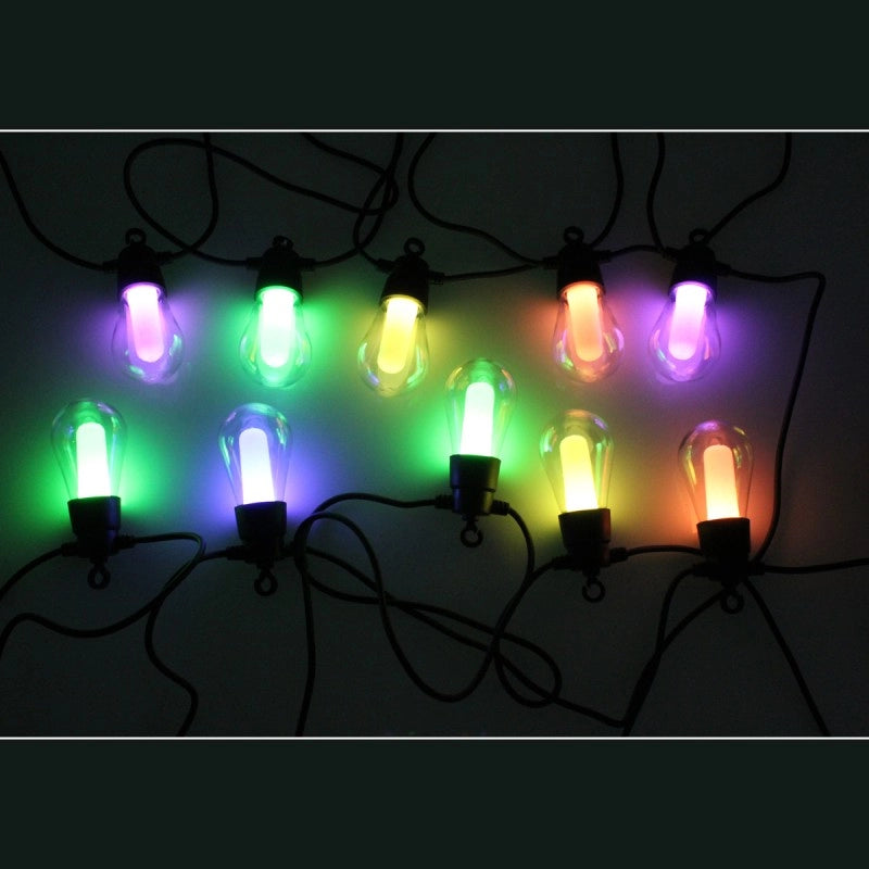 Solarne RGB lampe 10 kom 10m