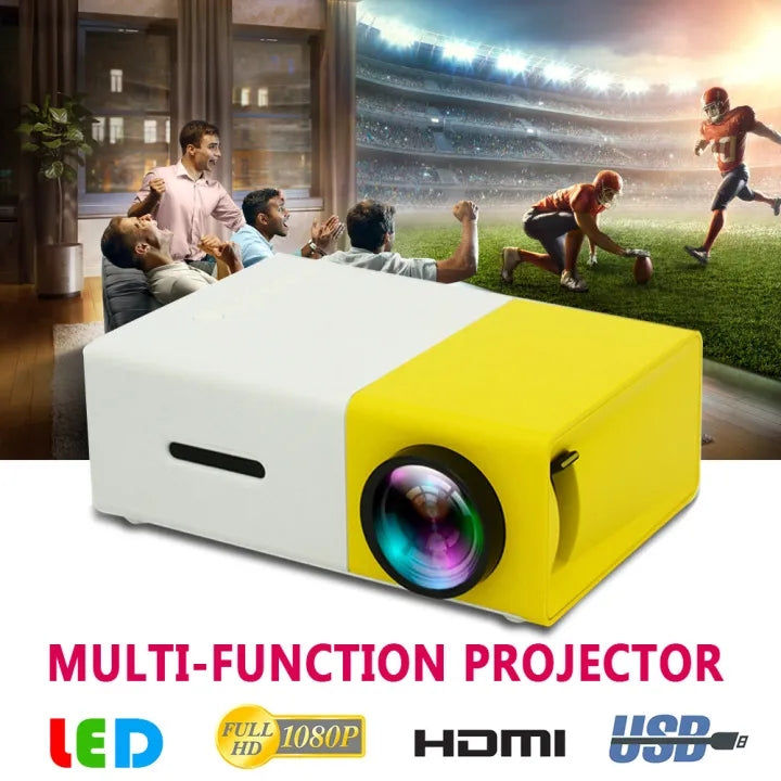 Projektoren YG300 Pro Mini Projektor, LED Unterstützt, 1080P, Full HD,  Tragbares Synchronisationstelefon, 4K Video Beamer, Audio USB Projektor  230715 Von 36,51 €