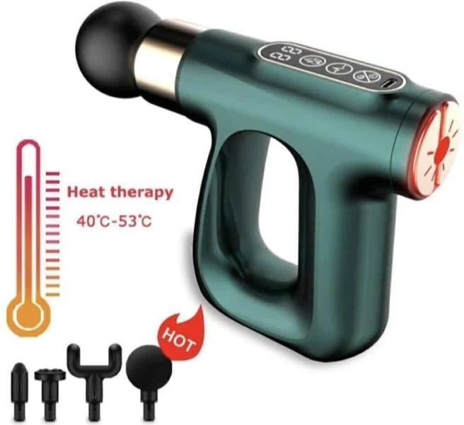 Pištolj masažer i grejač Fascial gun 3 u 1