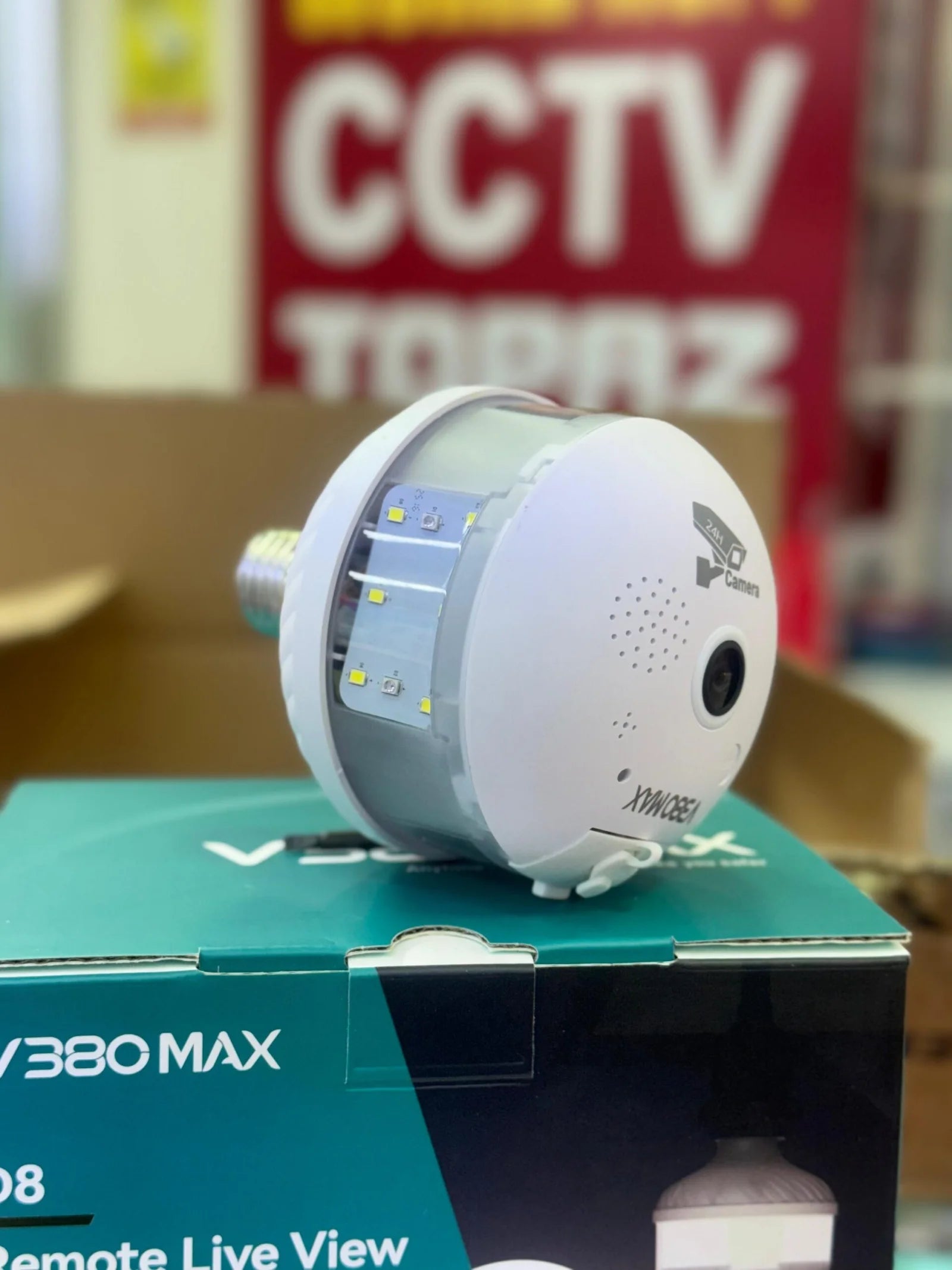 Pametna WiFi kamera u obliku sijalice V380-D8 – 8MP