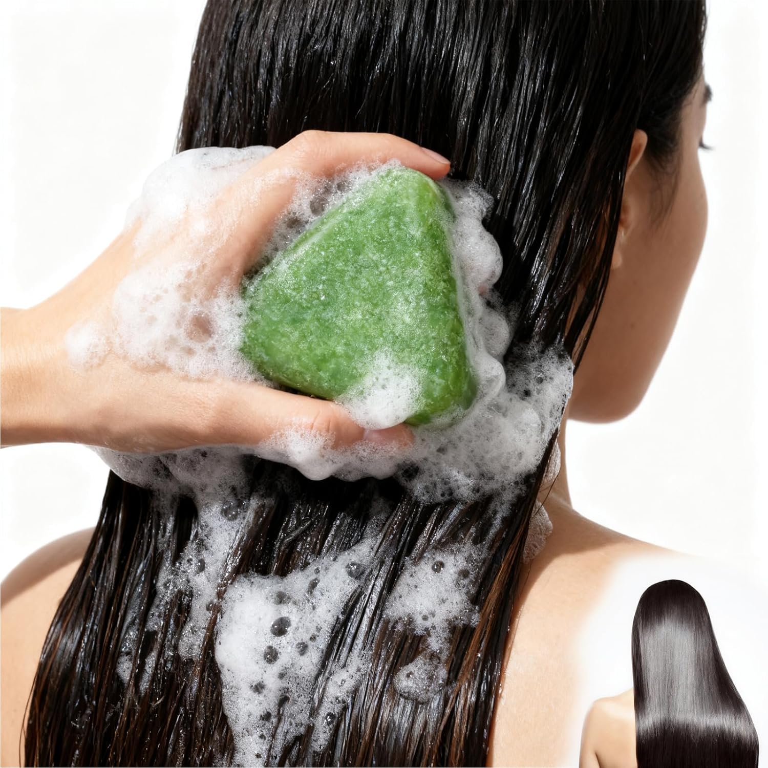 1+1 GRATIS BioHair Usman Herbal Shampoo Bar – Prirodni Biljni Šampon za Brži Rast Kose, Protiv Opadanja i Jačanje Kose za Žene i Muškarce