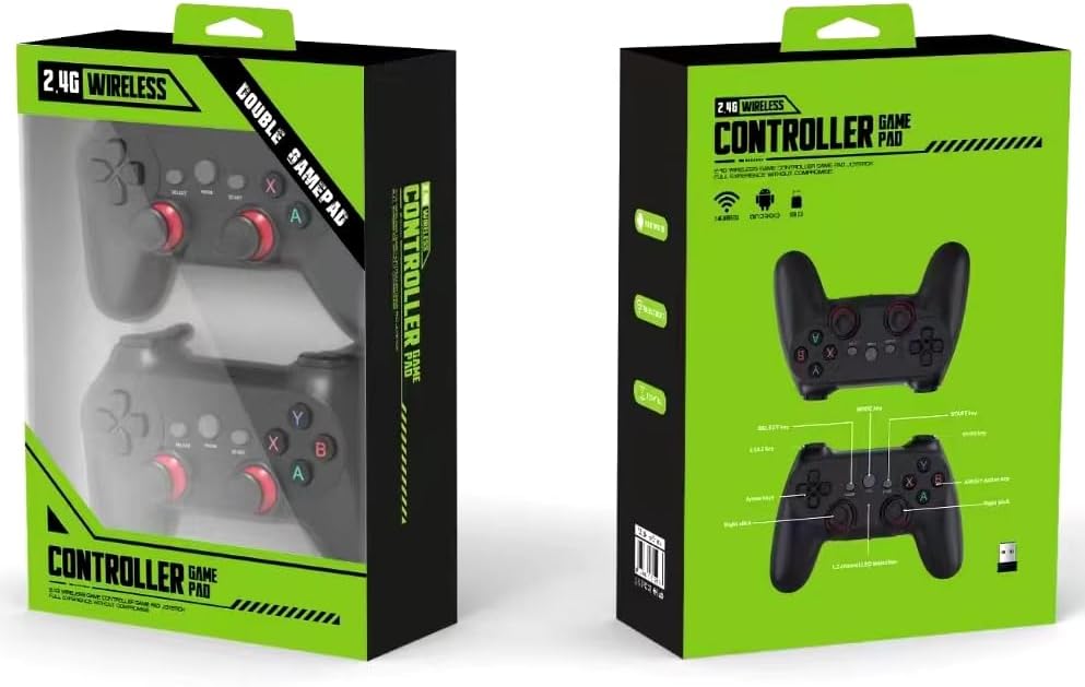 2.4G Bežični Dual Game Kontroler – Wireless Gamepad za PC, Android i TV Box