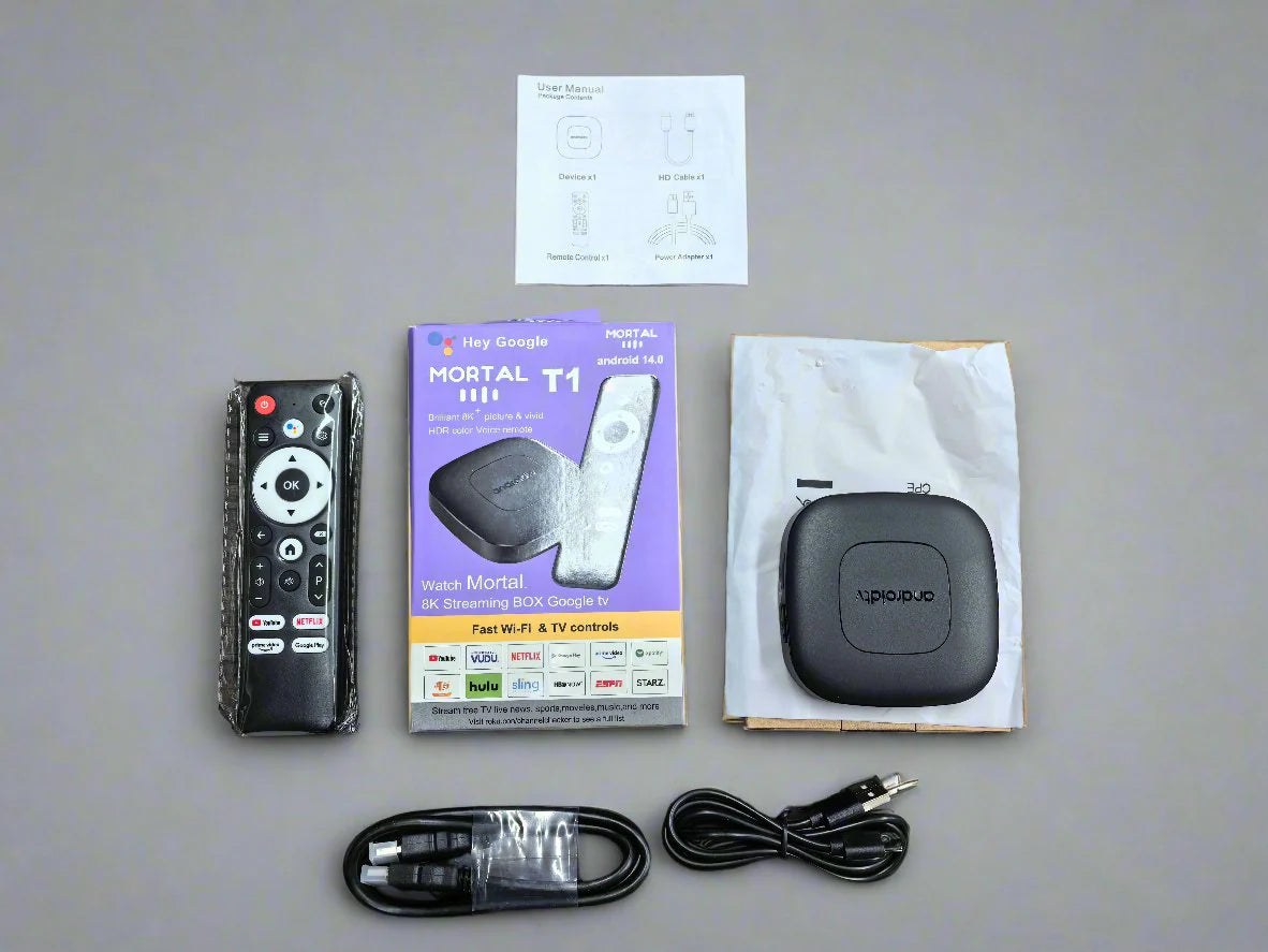 Smart Tv Box Mortal T1 4k Ultra HD Android 14 5G 2G/16G