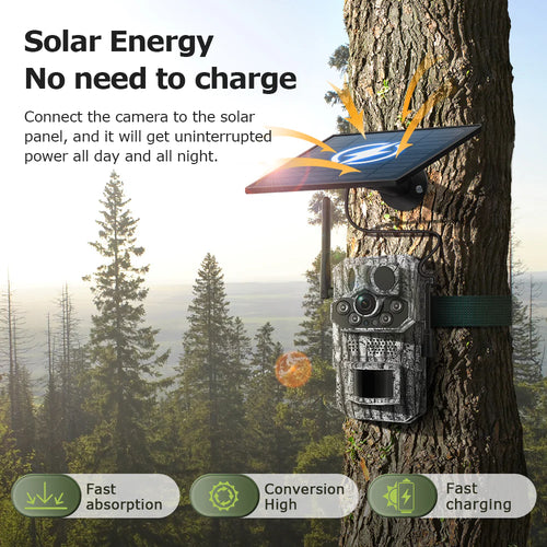 4G AI Solarna Lovacka Kamera Kamuflažni Dizajn