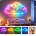3D RGB LED Oblak sa Daljinskim Upravljačem – Dekorativna Zidna LED Lampa sa Svetlosnim Efektima