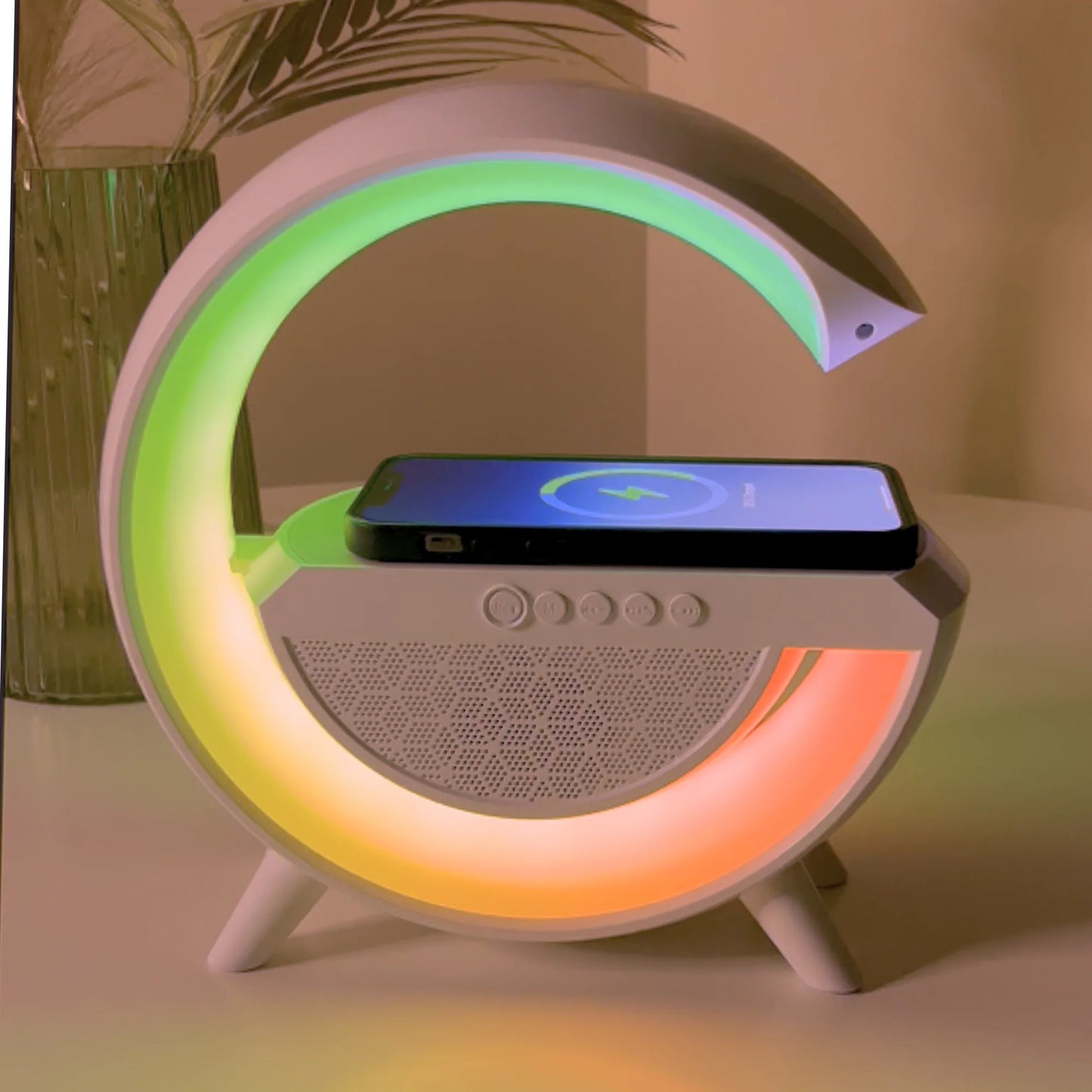 Pametna G RGB Lampa sa Zvučnikom i Bežičnim Punjačem