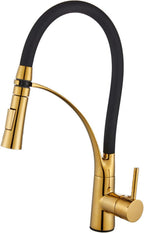 Fleksibilna zlatna slavina za sudoperu