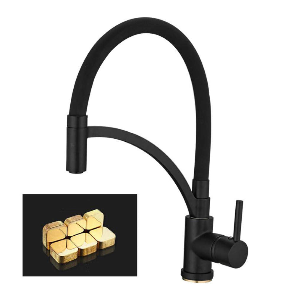 Fleksibilna crna slavina za sudoperu za restorane