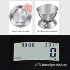 Kuhinjska vaga digitalna do 5KG INOX