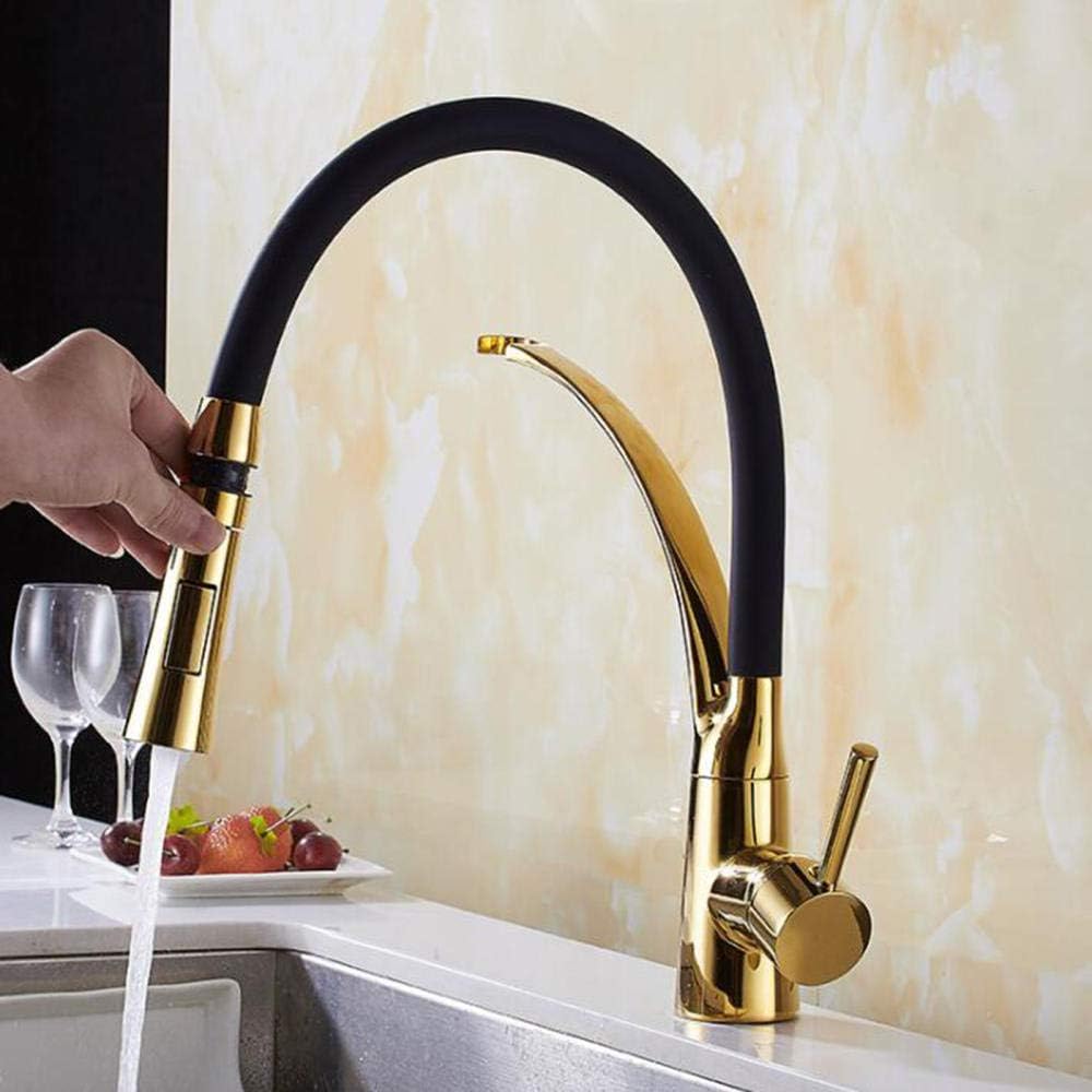 Fleksibilna zlatna slavina za sudoperu