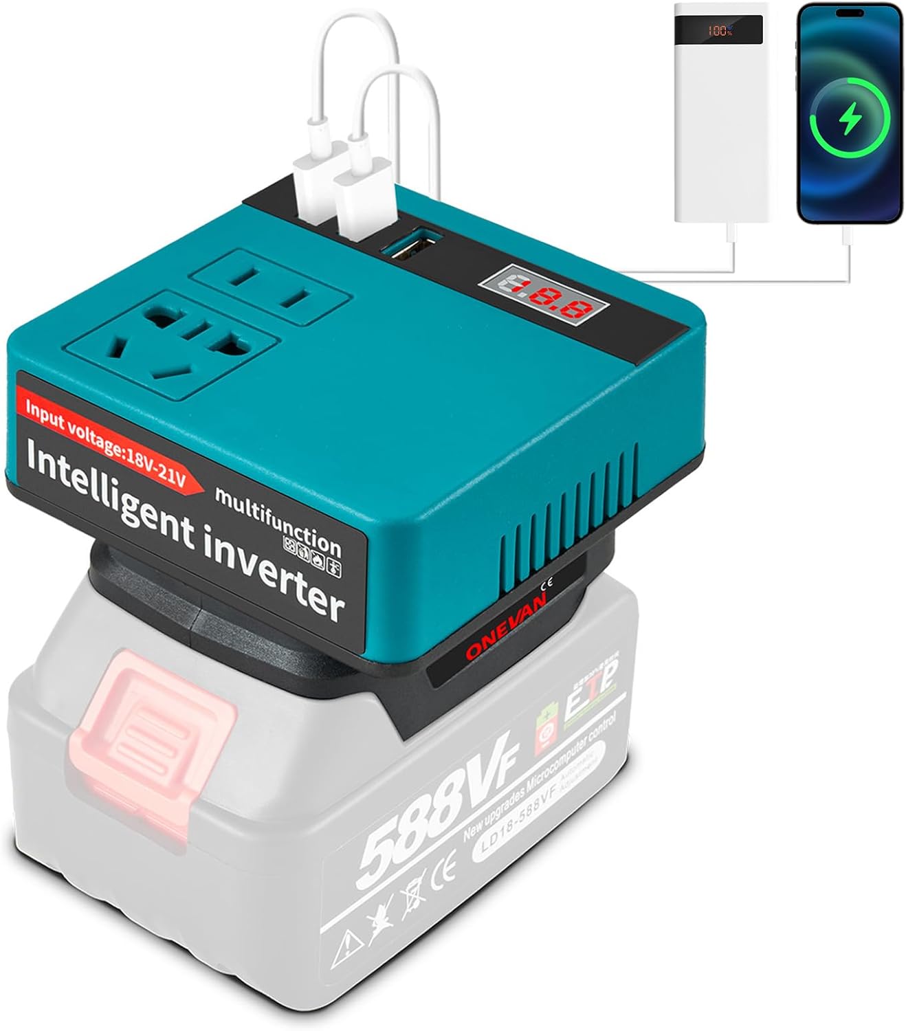 Power Inverter za Makita baterije sa 18-21V na 220V
