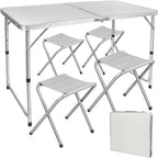 Kamperski set sklopivi sto i 4 stolice