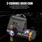 Auto kamera sa 3 kamere DVR za auto 3u1