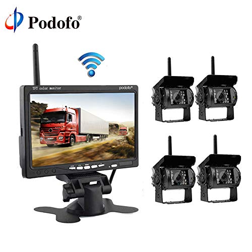 Set Monitor 7"+ 4 wifi bezicne kamere za kamione,kombajne