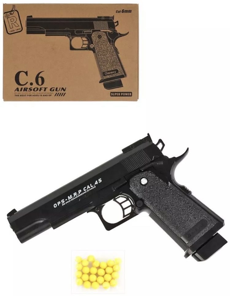 Airsoft metalni pištolj C6 na metkiće