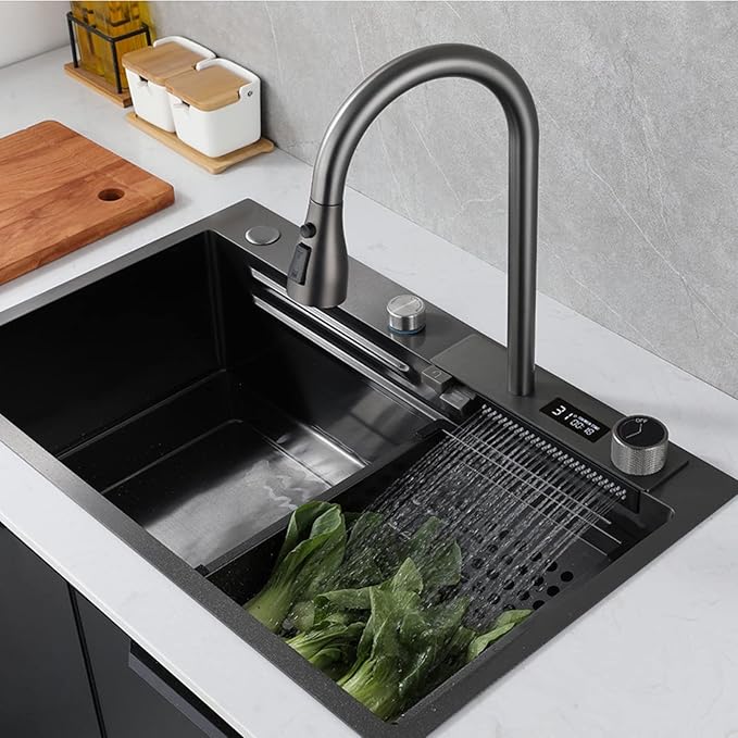 Pametna sudopera za kuhinju sa prikazom temperature