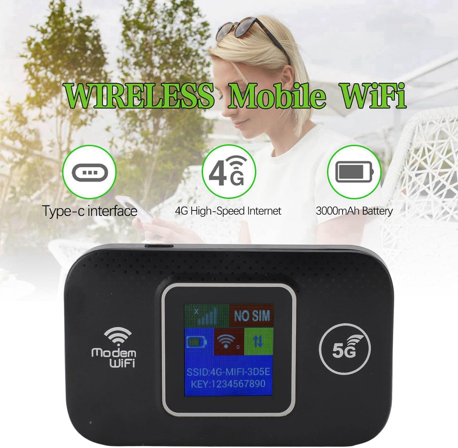 Prenosivi WiFi Ruter 300Mbps – Brzi USB Wireless Hotspot za Do 10 Uređaja | Mobilni Internet Ruter za Putovanja 