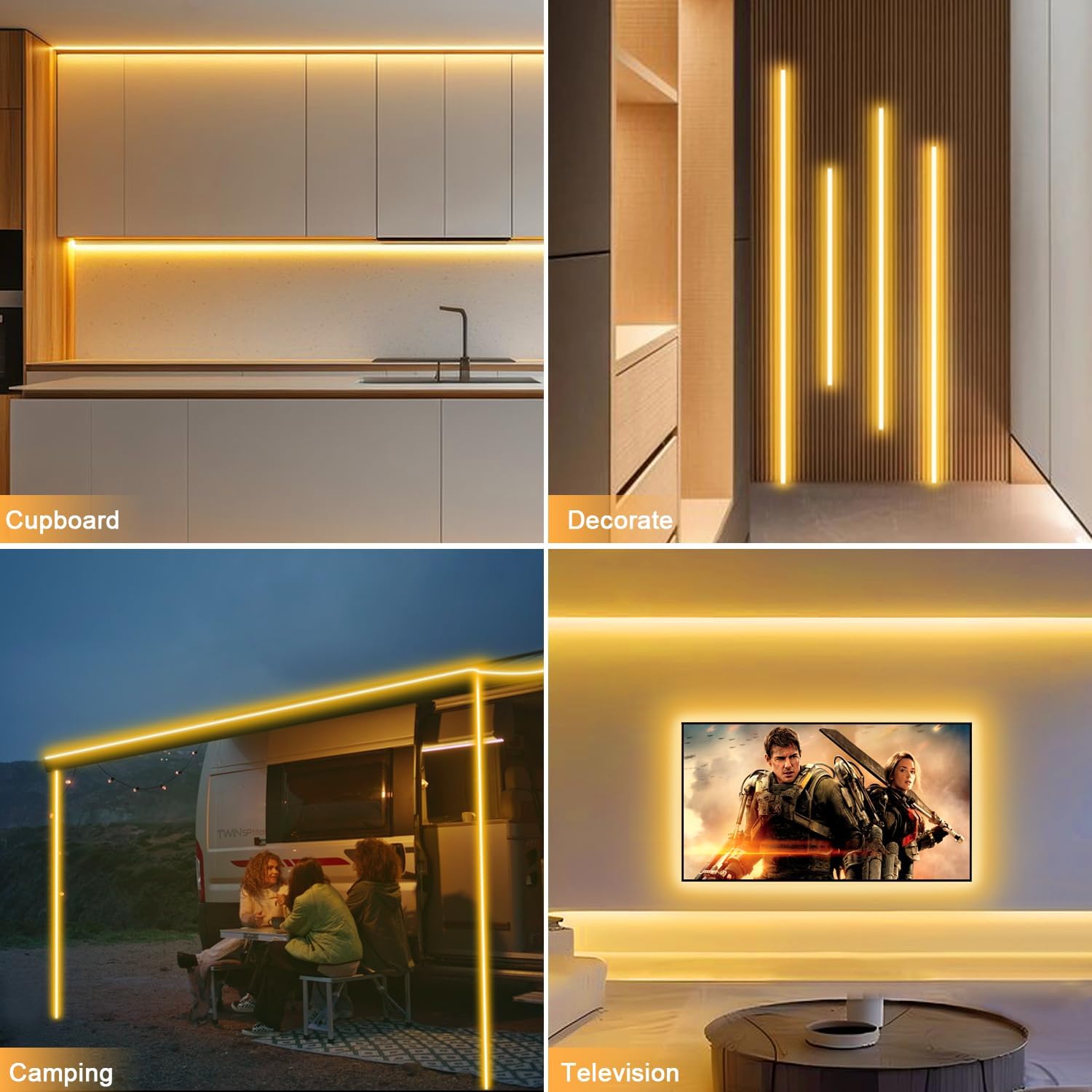 LED NEON flex traka - 10m  220v Toplo Bela