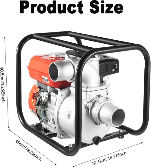 Benzinska Pumpa za Vodu 3" 7.5HP – Visokopritisna Pumpa za Navodnjavanje, Baštu i Poljoprivredu