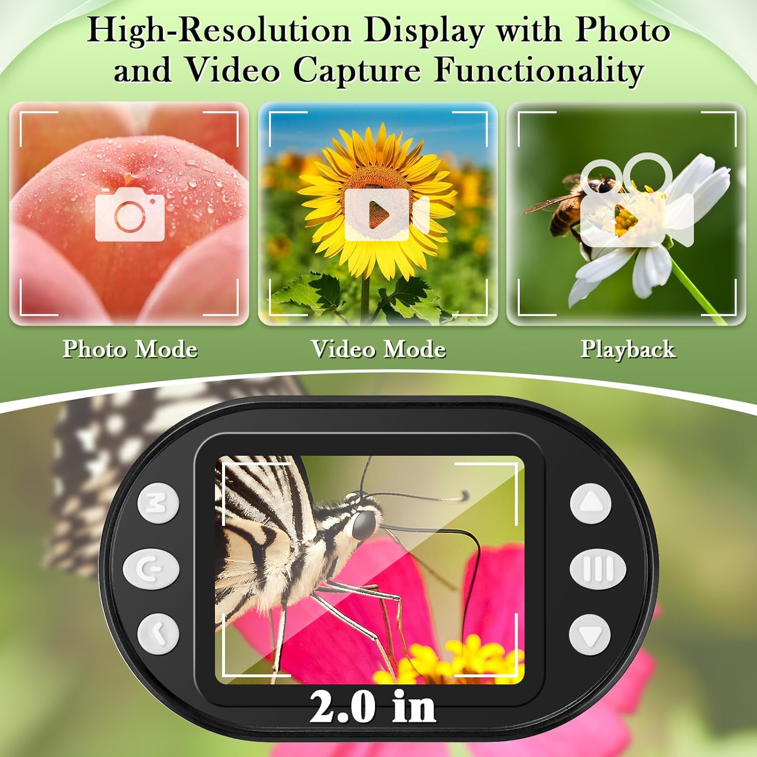 Digitalni Mikroskop 200–1000X sa 2” HD Ekranom – Prenosivi Punjivi Mikroskop za Decu