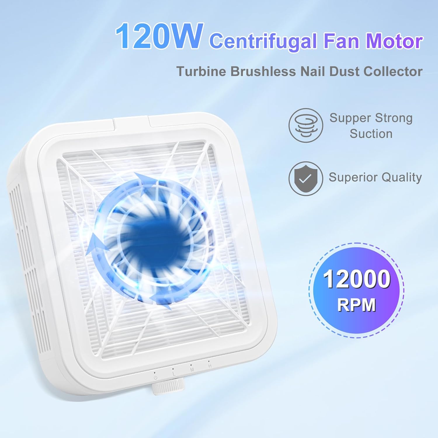 Profesionalni aspirator WL-007 za nokte snage 120W 