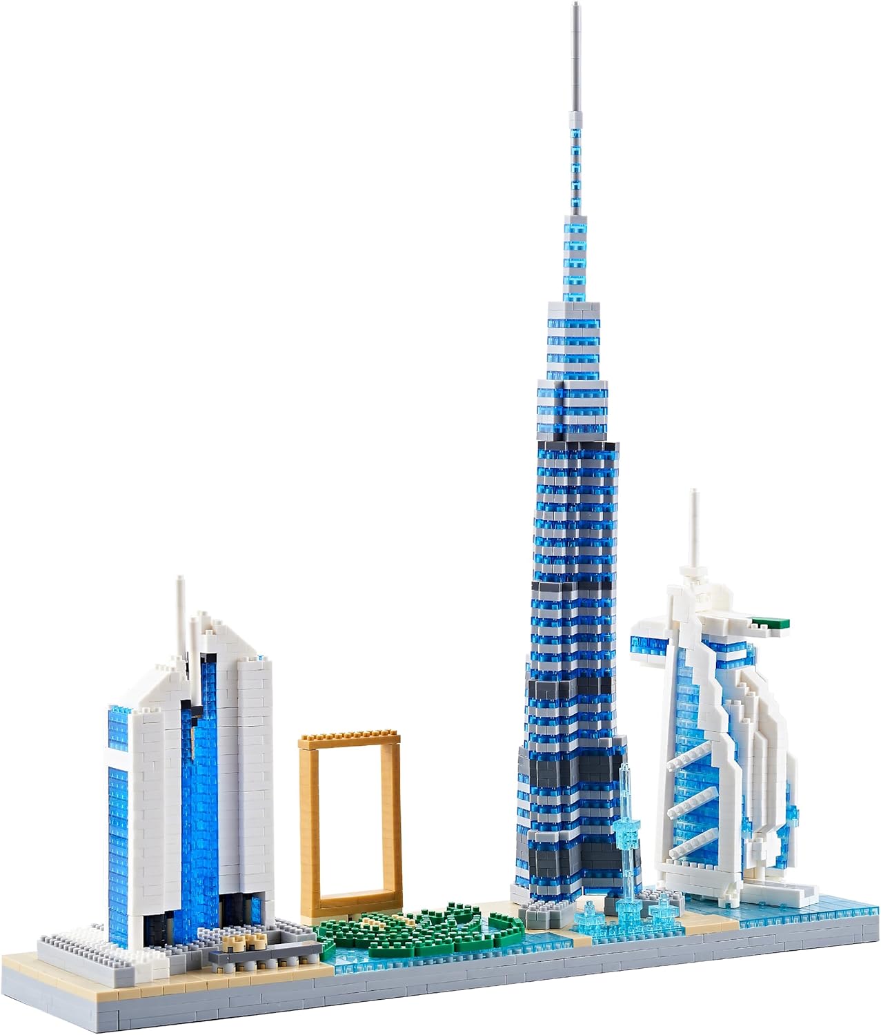 Dubai Skyline Arhitektonski Model – Kolekcionarski Micro Kocke Set za Odrasle