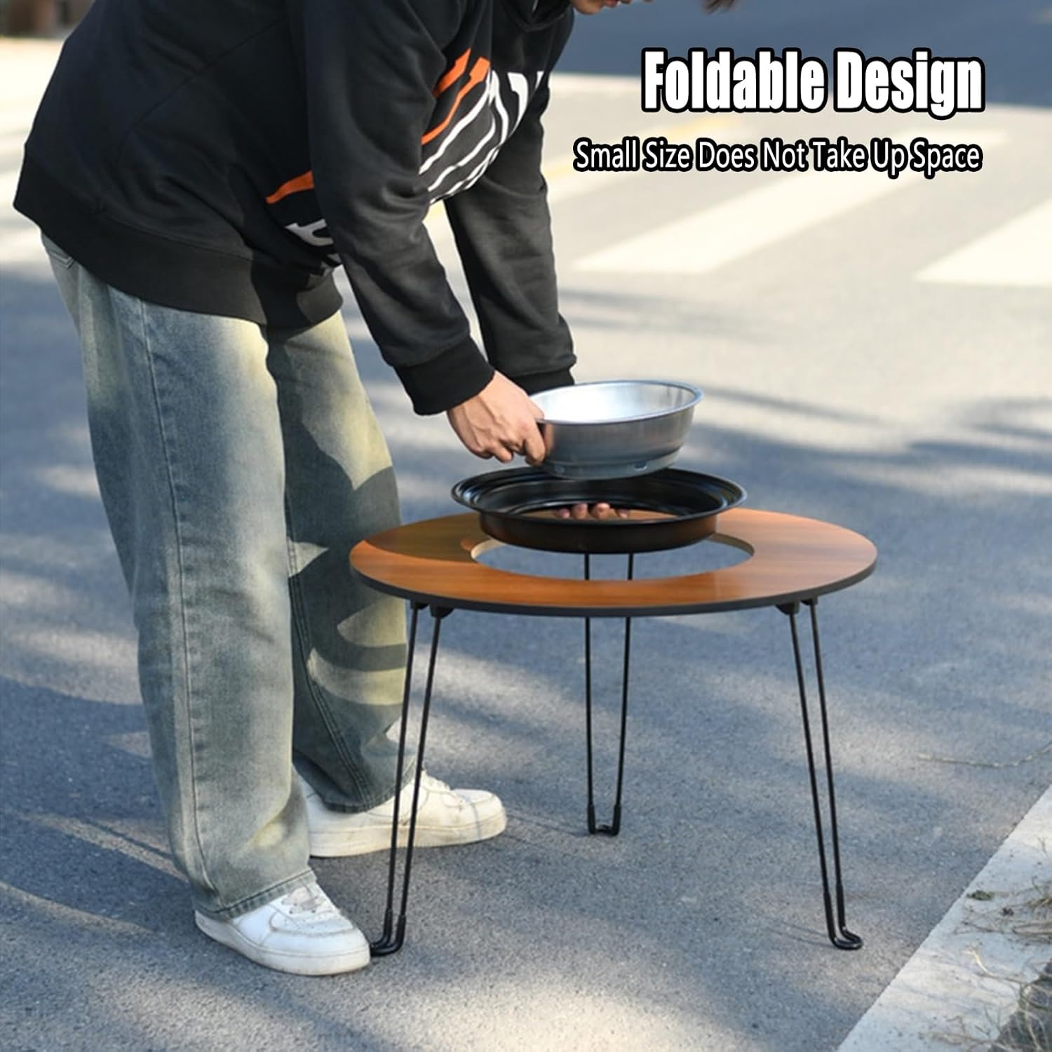 Trpezarijski Sto sa Ugrađenim Roštiljem