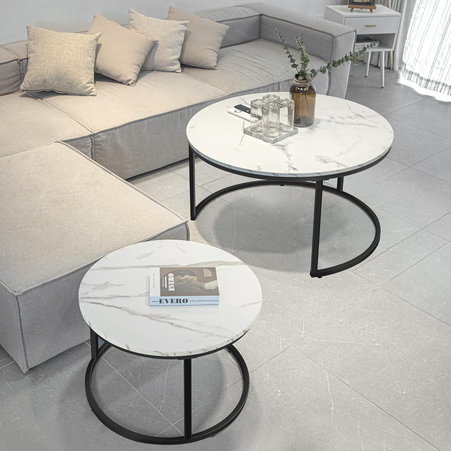 Klub sto beli set 1/2