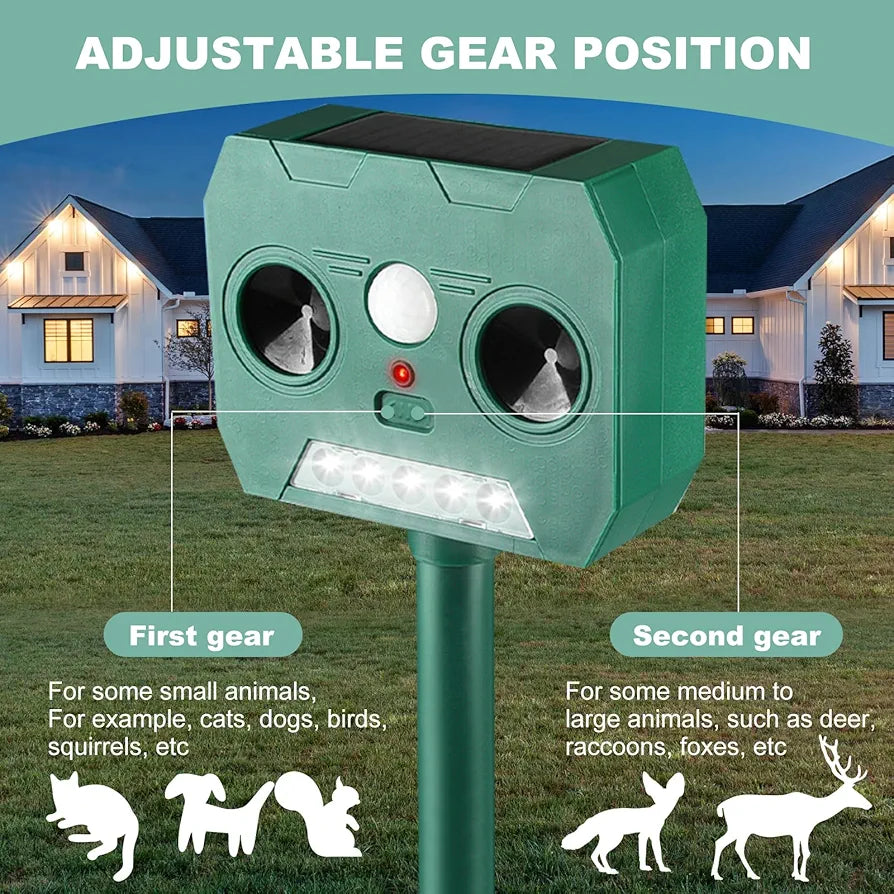 Solarni ultrazvučni rasterivač krtica, zmija i ostalih glodara sa SENZOROM