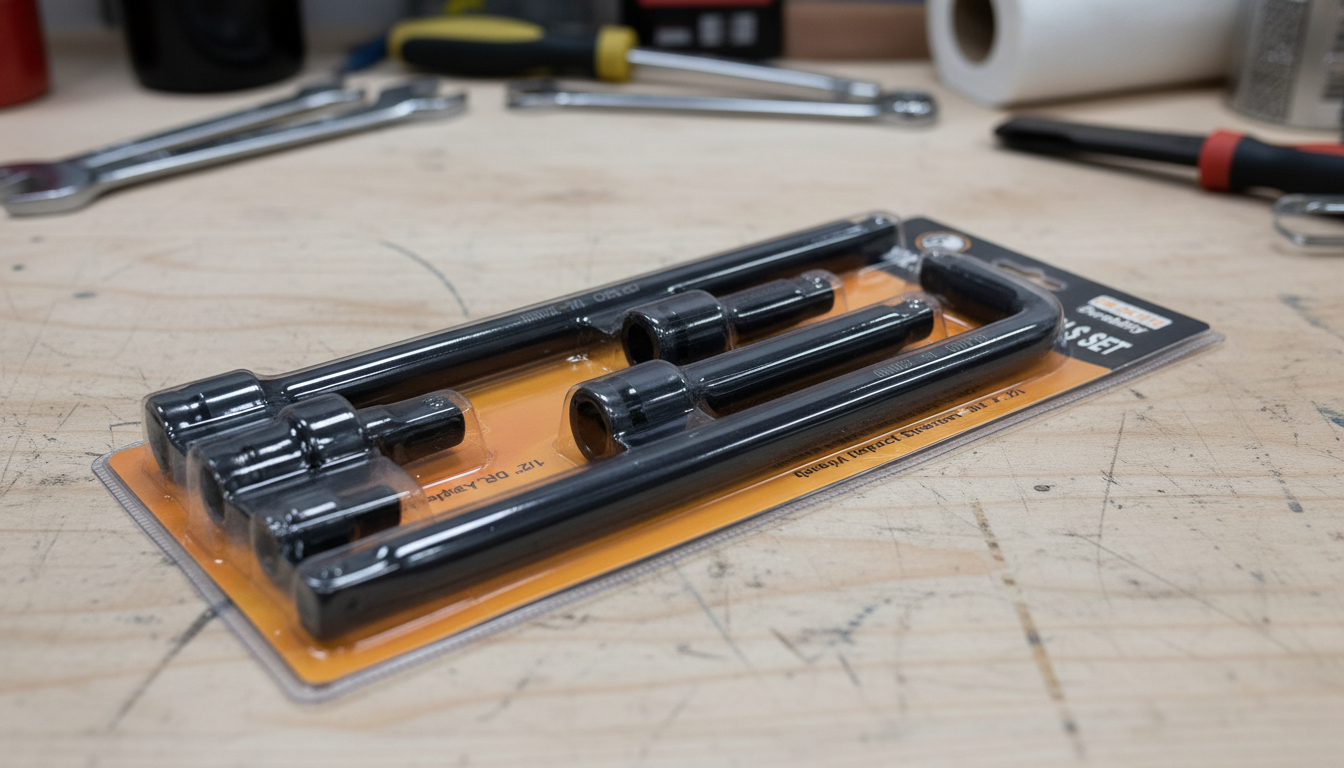 Set produžetaka za gedoru 1/2" – 6 delova CR-MO Udarni nastavci + kardanski zglob