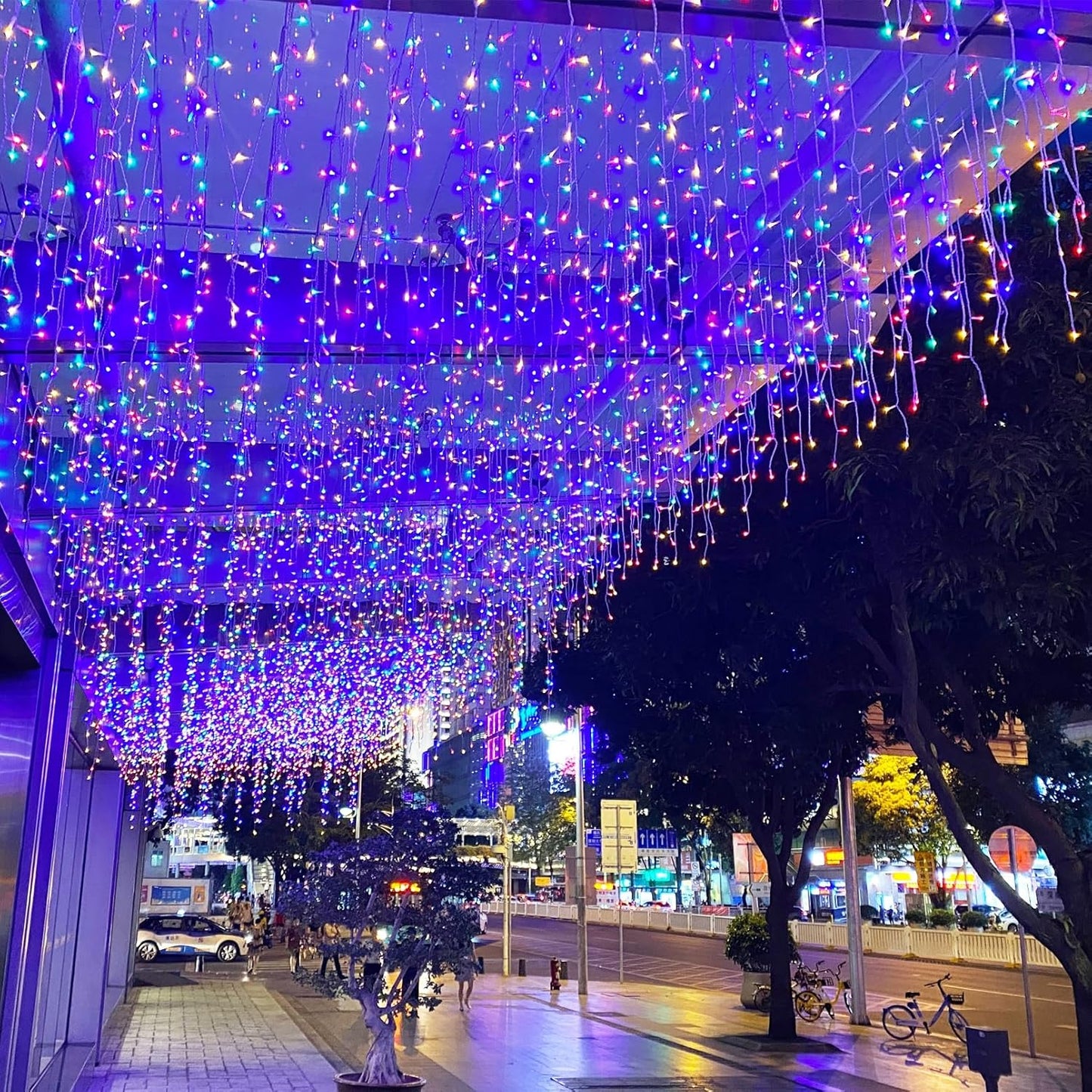 LED zavesa novogodisnja 9 metara RGB sarena