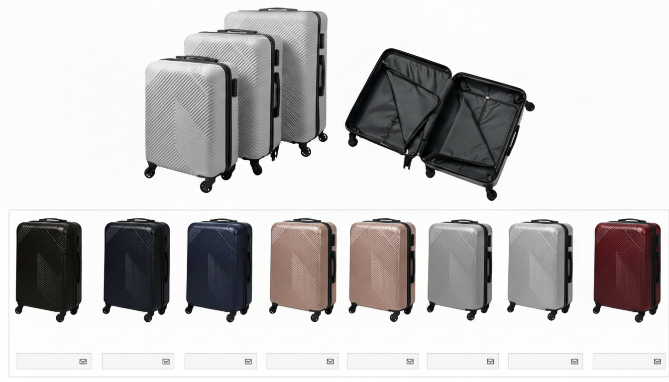 ABS Kofer Set 3/1 sa Točkićima – Lagani i Izdržljivi Putni Koferi sa Teleskopskom Ručkom