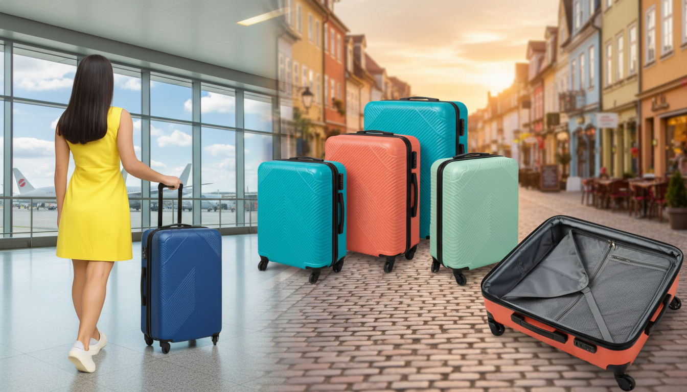 ABS Kofer Set 3/1 sa Točkićima – Lagani i Izdržljivi Putni Koferi sa Teleskopskom Ručkom