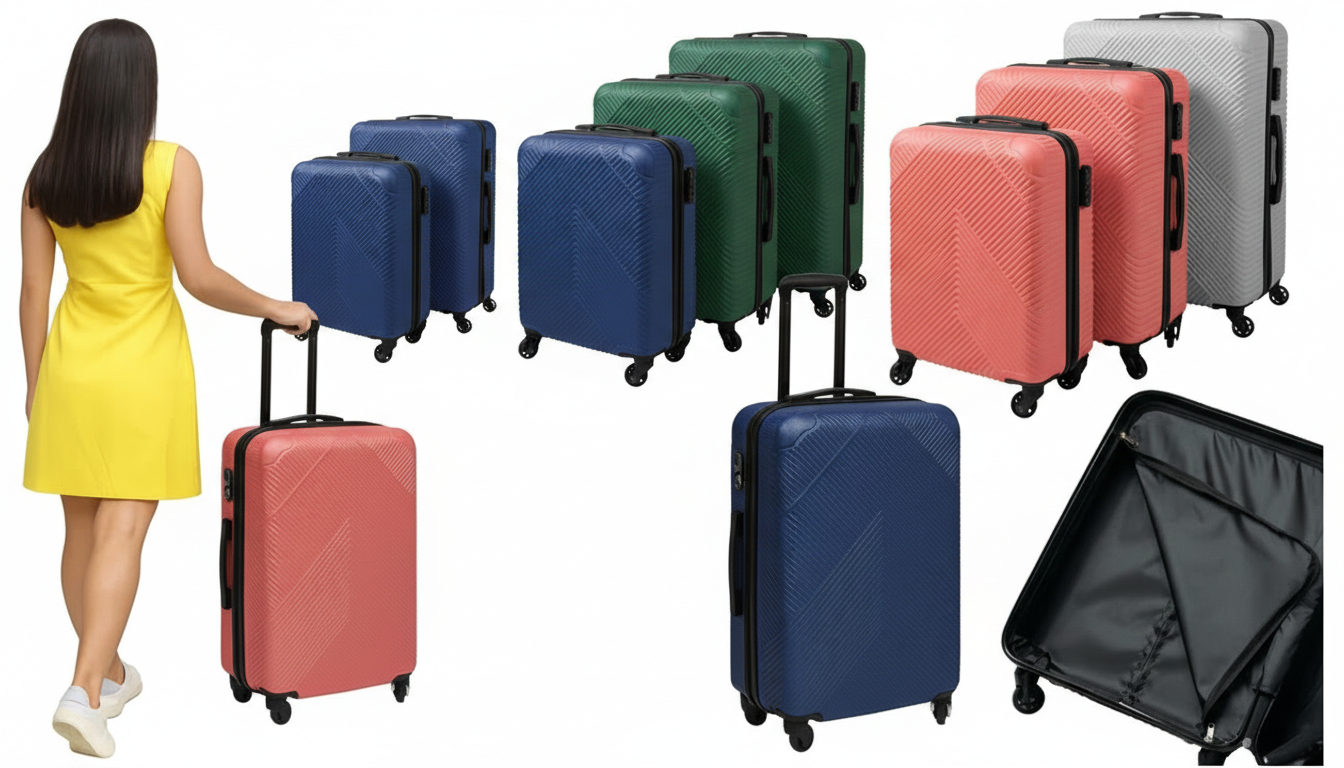 ABS Kofer Set 3/1 sa Točkićima – Lagani i Izdržljivi Putni Koferi sa Teleskopskom Ručkom
