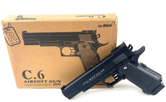 Airsoft metalni pištolj C6 na metkiće