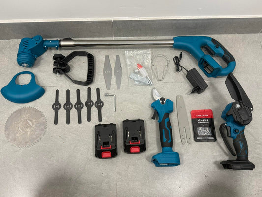 Aku makaze / testera / trimer set 3 u 1