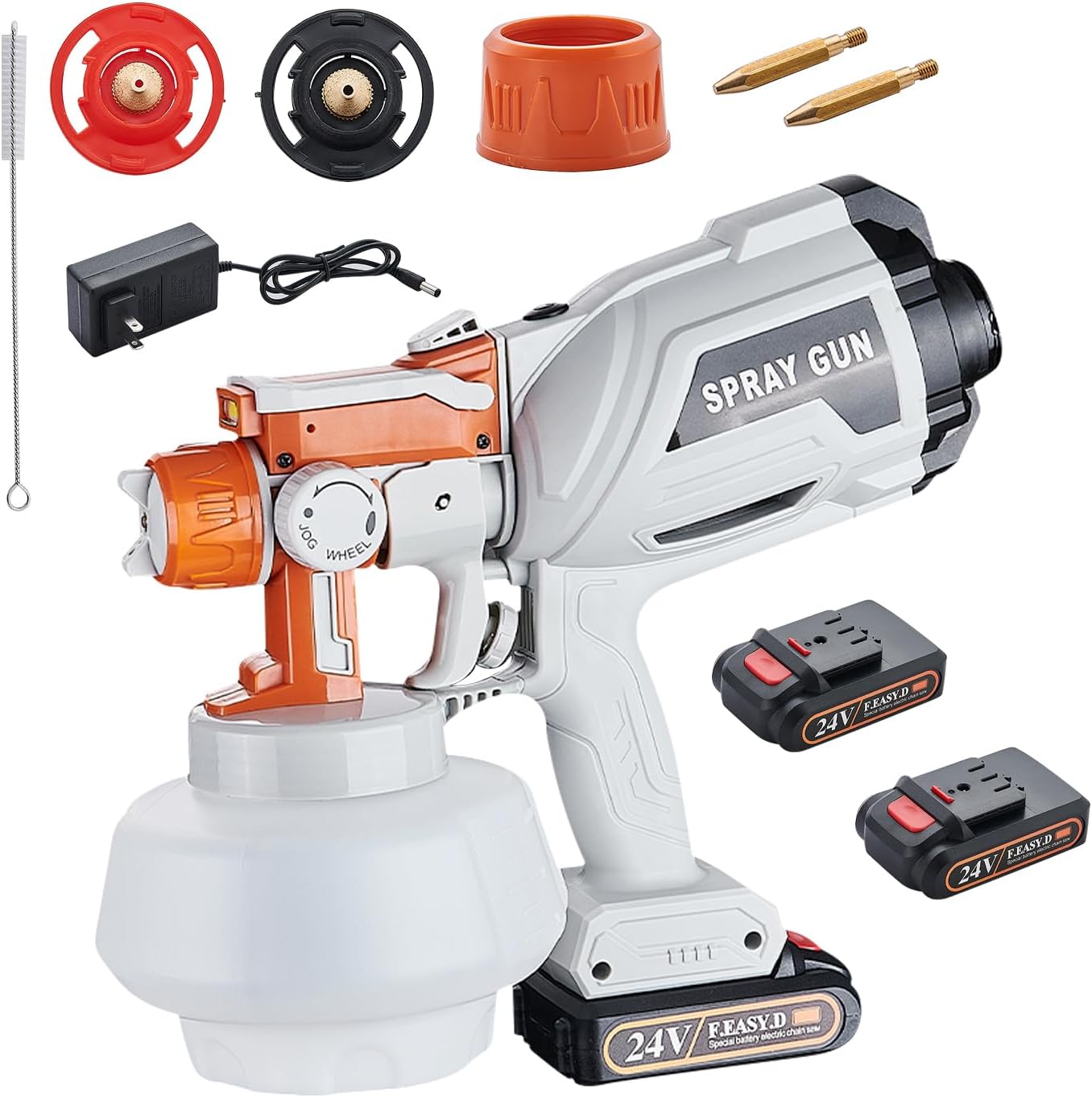 Aku pištolj sa led svetlom za precizno farbanje 21v