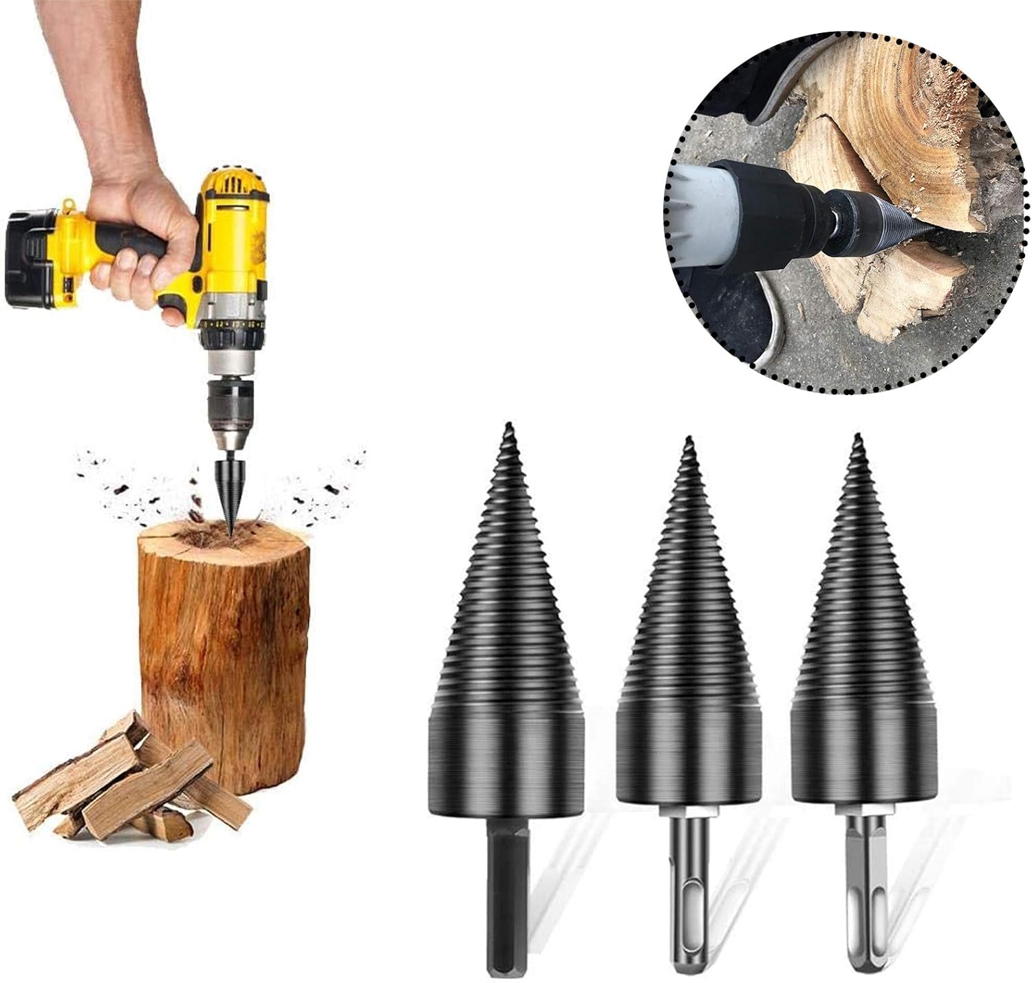 Alat za cepanje drva sa adapterima