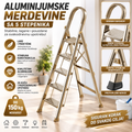 Aluminijumske Merdevine sa 5 Stepenika – Sklopive Kućne Merdevine za Rad, Održavanje i Domaćinstvo