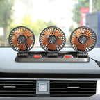 Auto Ventilator 3u1 12V – Trostruki Ventilator za Auto sa 360° Rotacijom | Snažan i Tih Rad