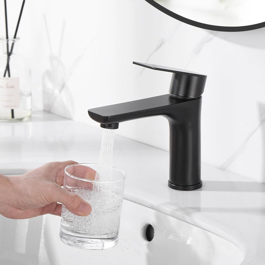 Baterija za lavabo, umivaonik Crna