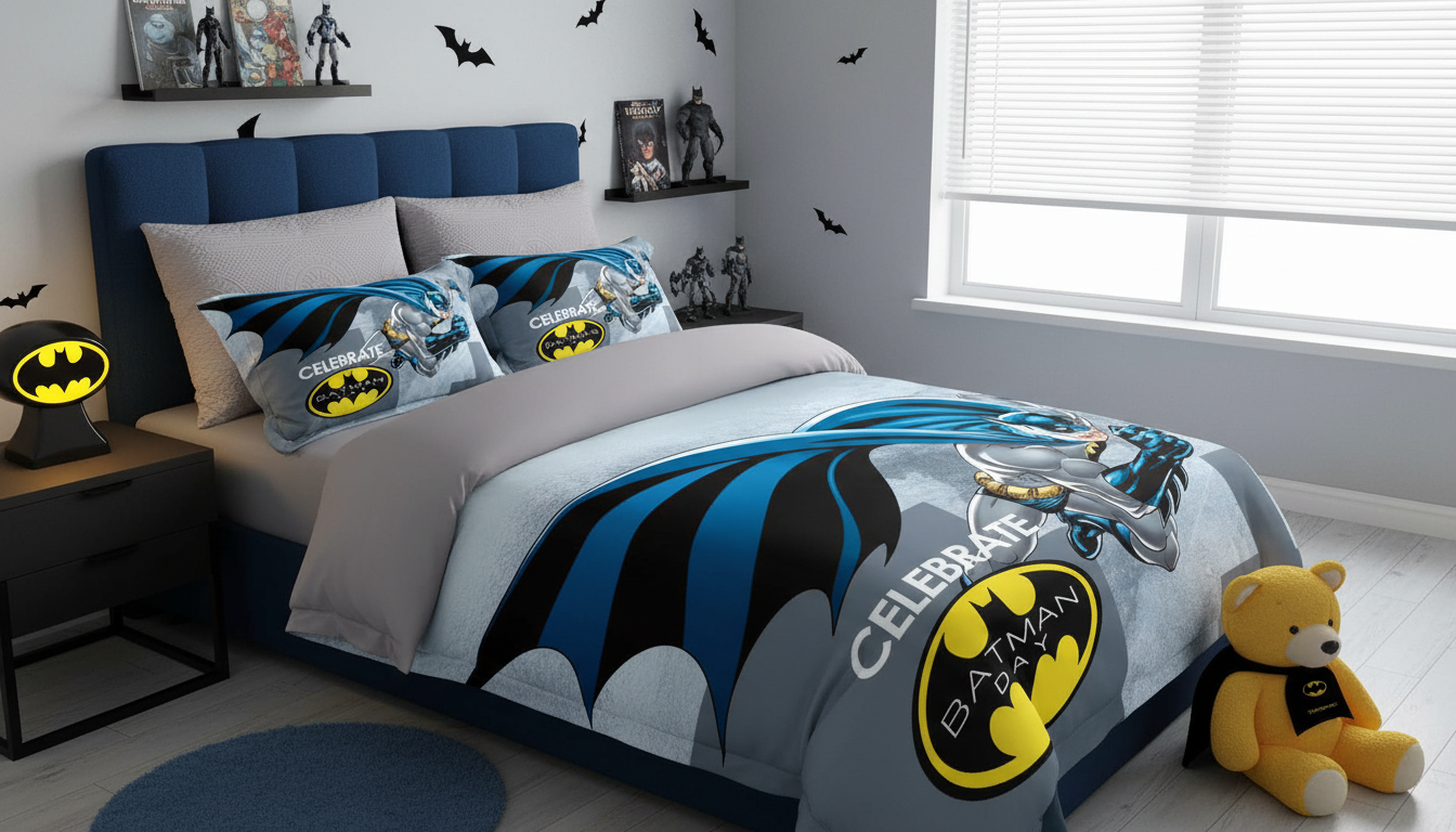 Batman 5D Dečija Posteljina 140x200 – Premium 3D Set za Singl Krevet