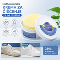Bela Krema za Čišćenje Patika i Bele Obuće sa Sunđerom | Brzo Uklanja Fleke i Vraća Sjaj 1+1 GRATIS